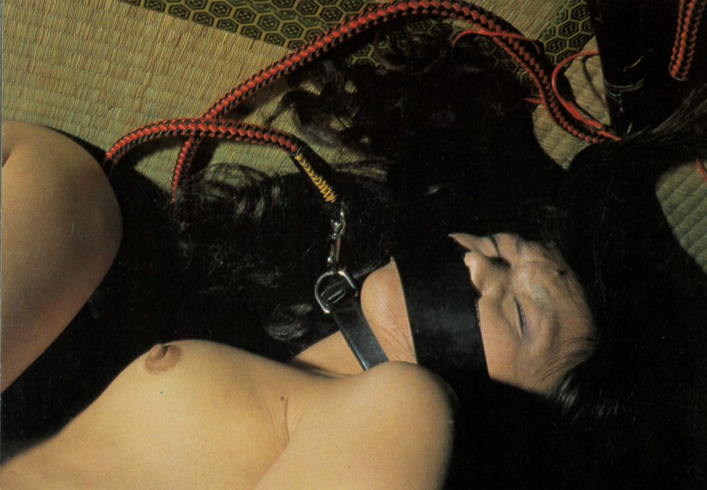 異物挿入調教された人妻のSM画像。